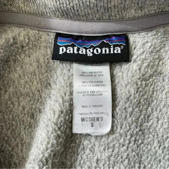 Patagonia Women's Better Sweater Jacket Natural Grey Size S - Picture 10 of 10